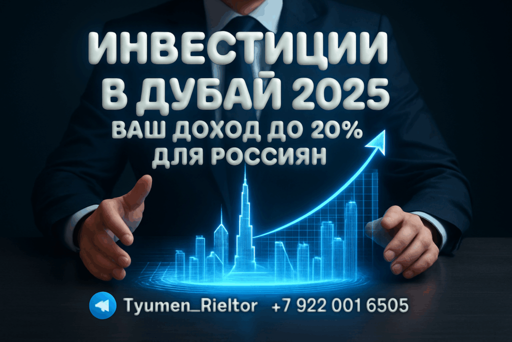 Инвестиции в Дубай 2025: ваш доход до 20% для россиян
