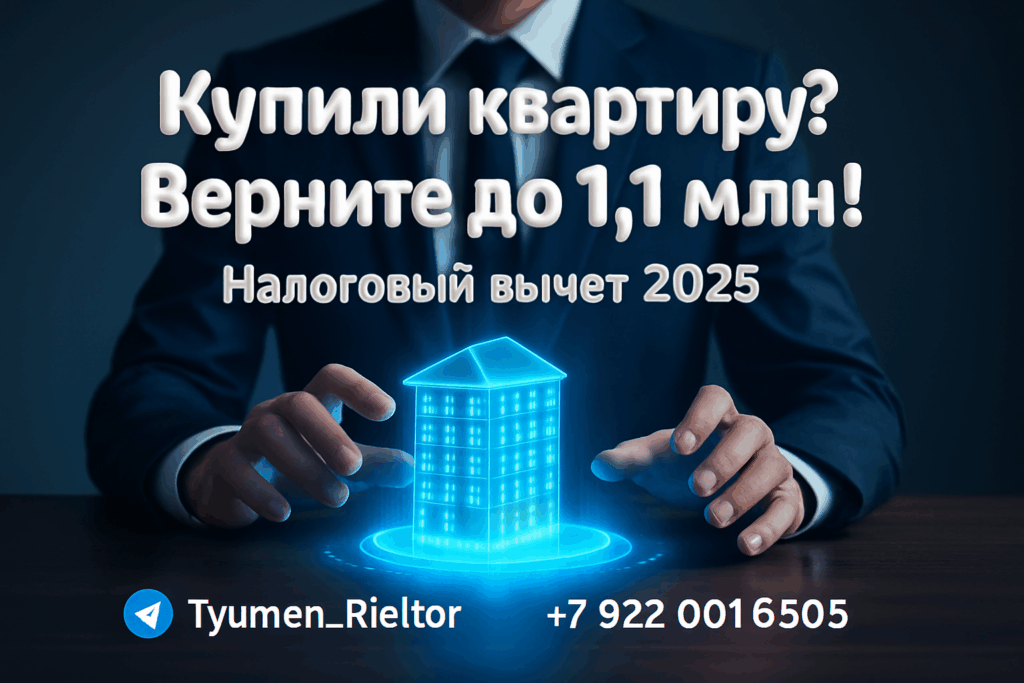Купили квартиру? Верните до 1,1 млн! Налоговый вычет 2025