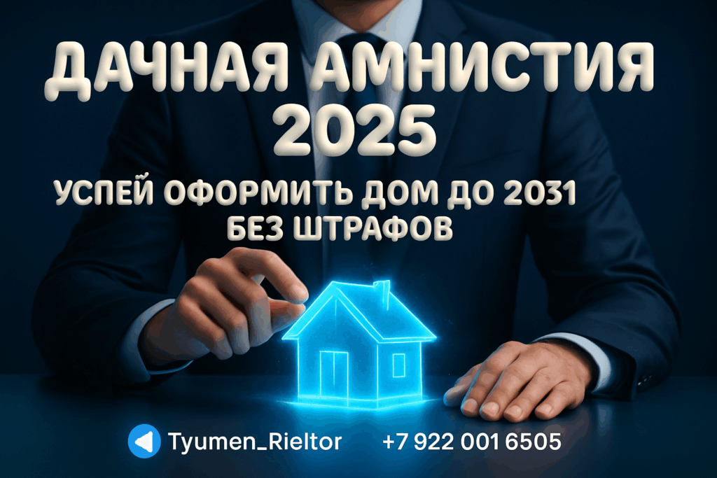 Дачная амнистия 2025: успей оформить дом до 2031 без штрафов
