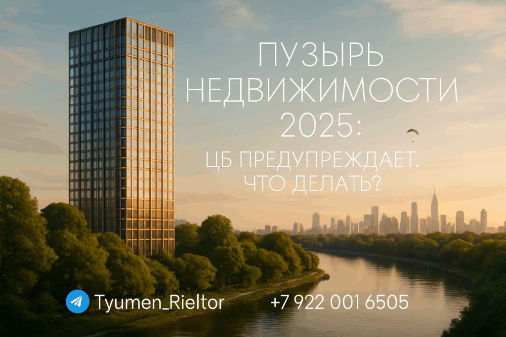 Пузырь недвижимости 2025: ЦБ предупреждает. Что делать?