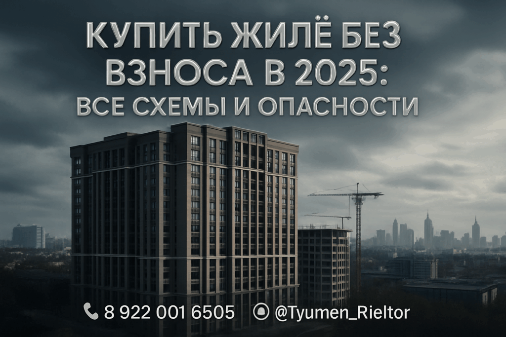 Купить жилье без взноса в 2025: все схемы и опасности