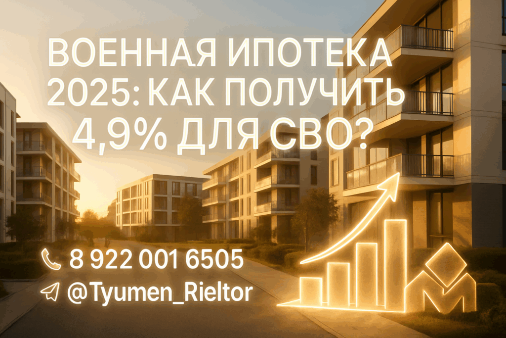 Военная ипотека 2025: как получить 4,9% для СВО?