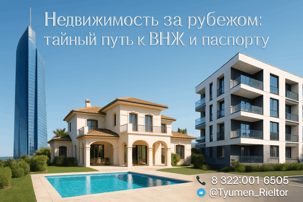 Недвижимость за рубежом: тайный путь к ВНЖ и паспорту.
