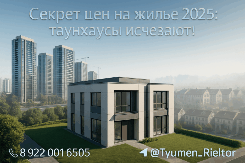 Секрет цен на жилье 2025: таунхаусы исчезают!