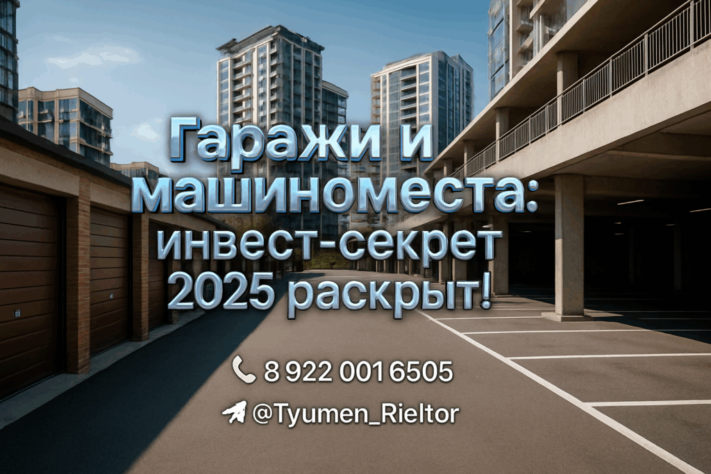Гаражи и машиноместа: инвест-секрет 2025 раскрыт!