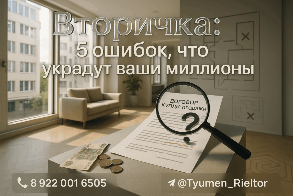 Вторичка: 5 ошибок, что украдут ваши миллионы