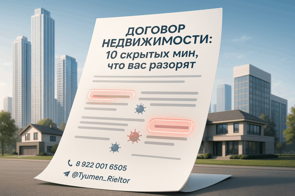 Договор недвижимости: 10 скрытых мин, что вас разорят.