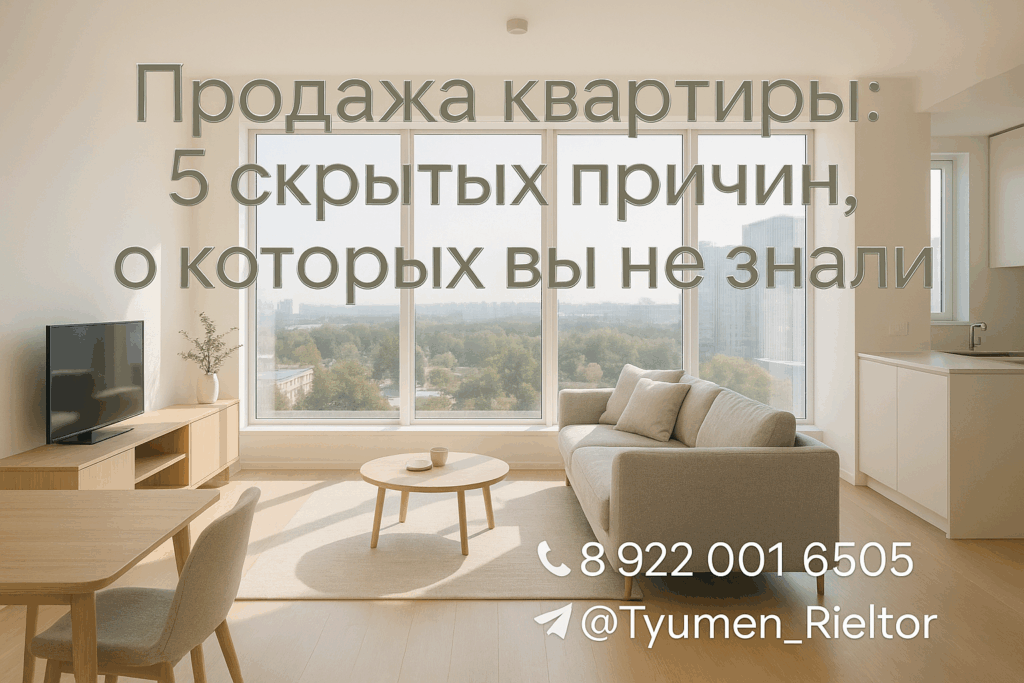 Продажа квартиры: 5 скрытых причин, о которых вы не знали