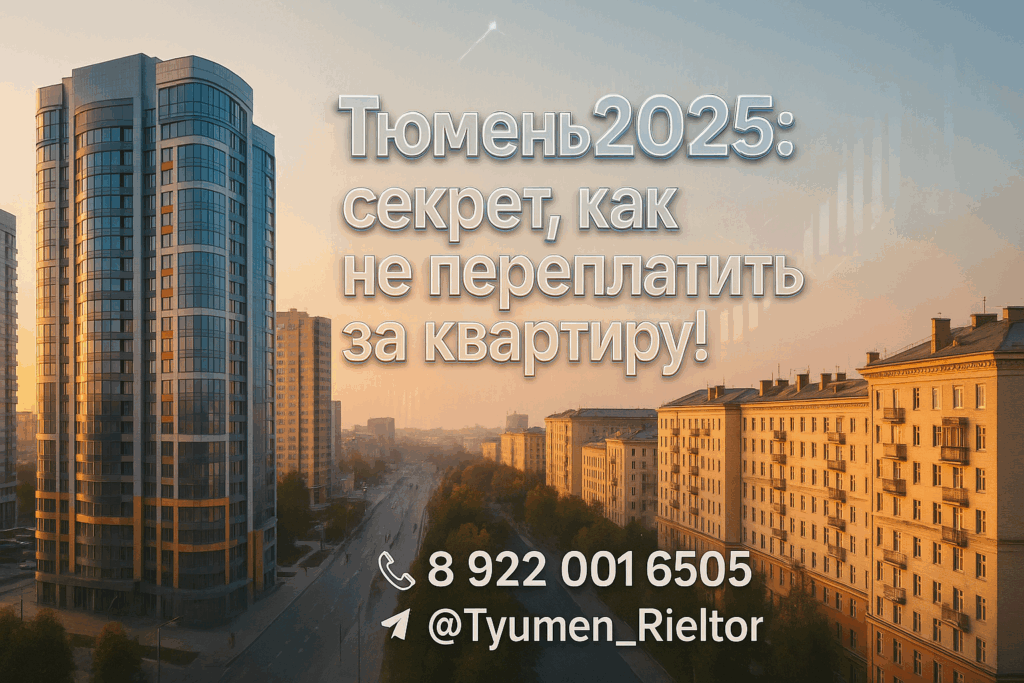 Тюмень 2025: секрет, как не переплатить за квартиру!