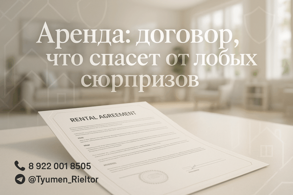 Аренда: договор, что спасет от любых сюрпризов.