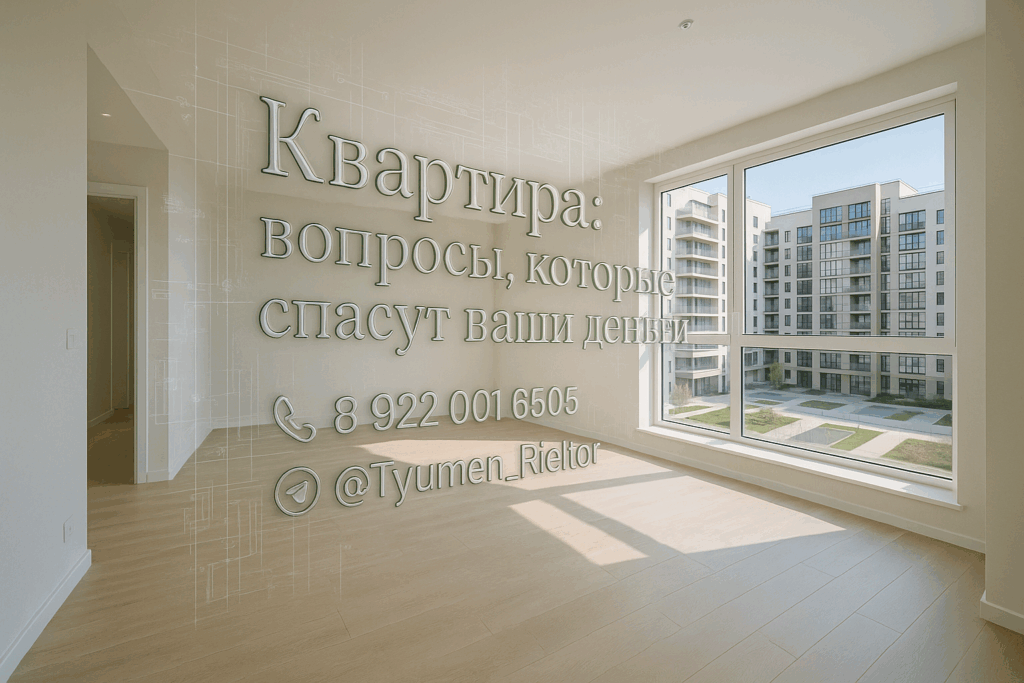 Квартира: вопросы, которые спасут ваши деньги.