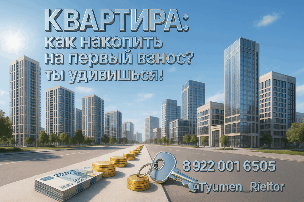 Квартира: как накопить на первый взнос? ты удивишься!