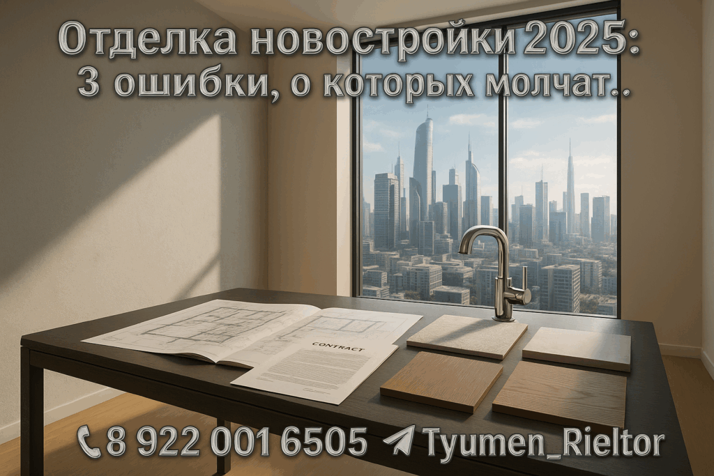 Отделка новостройки 2025: 3 ошибки, о которых молчат.
