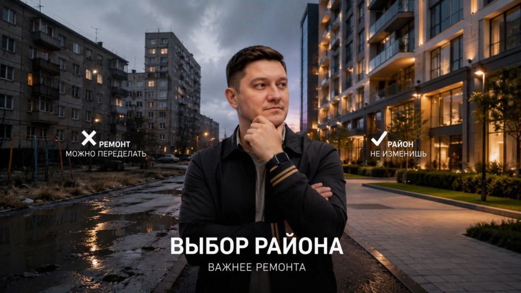 Выбор района важнее ремонта при покупке квартиры