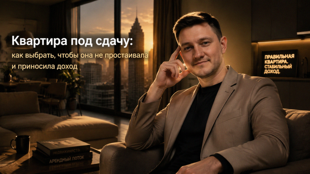 Квартира под сдачу для доходной аренды