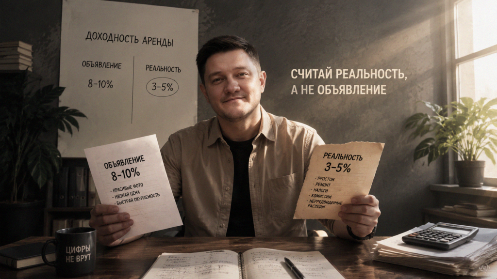 Доходность аренды и расчет реальной цифры