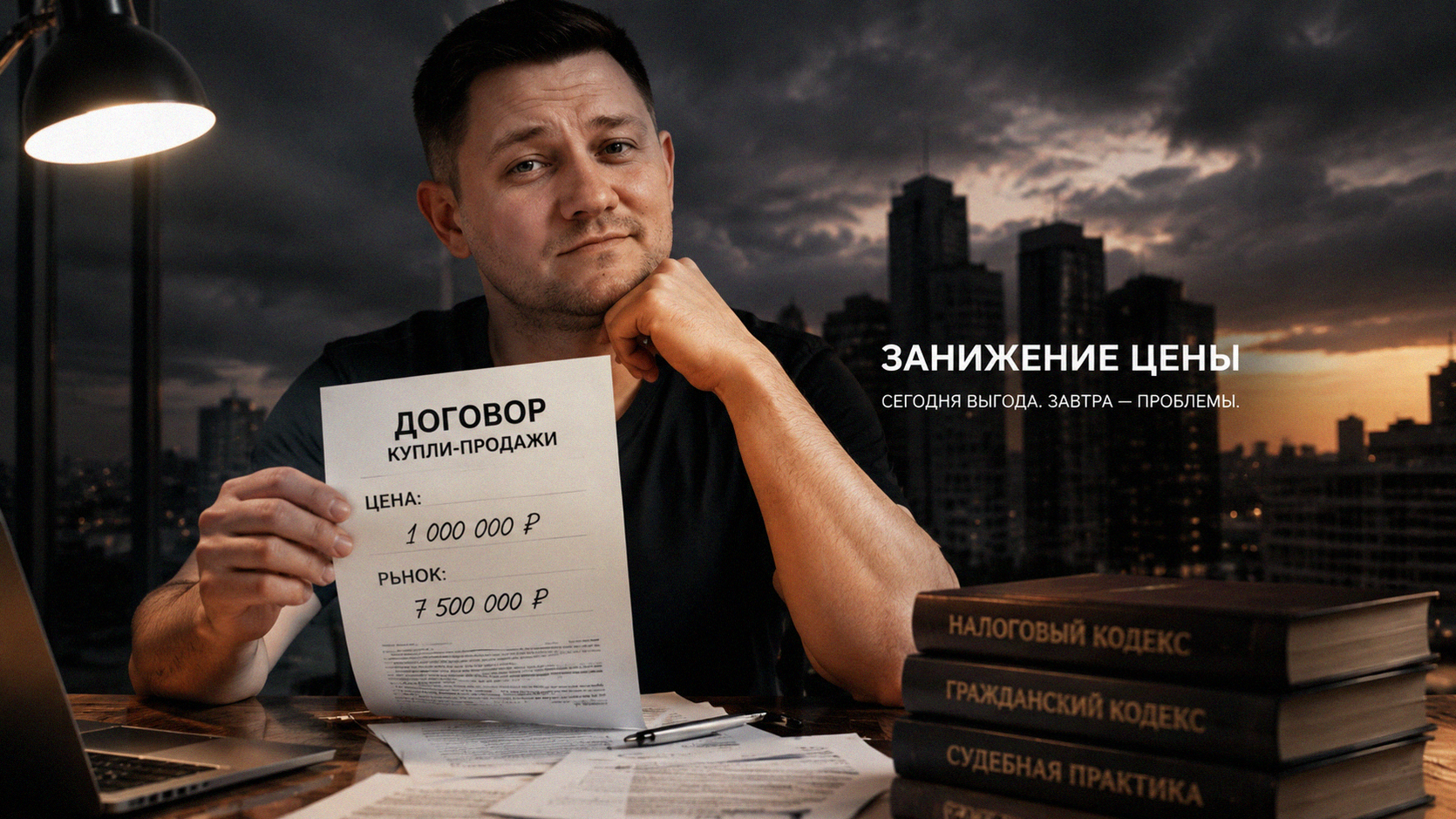 Занижение цены в договоре купли-продажи квартиры