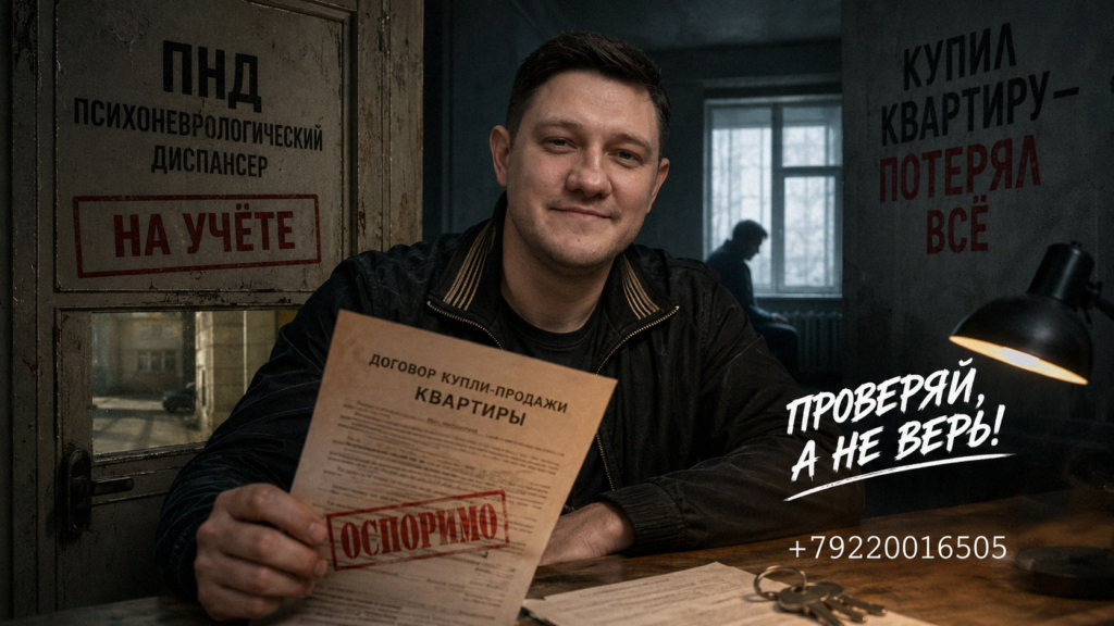 Покупка квартиры у собственника на учёте в ПНД