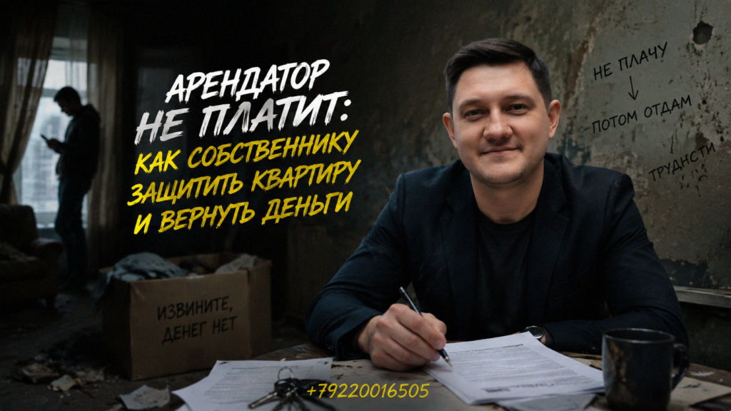 Арендатор не платит, защита квартиры и возврат денег
