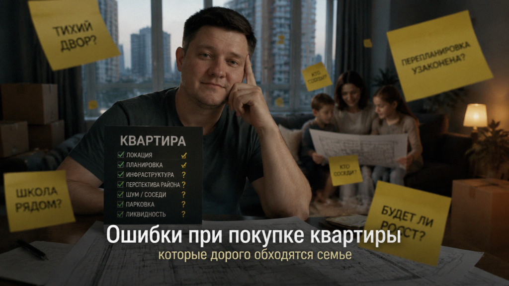 Ошибки при покупке квартиры для семьи