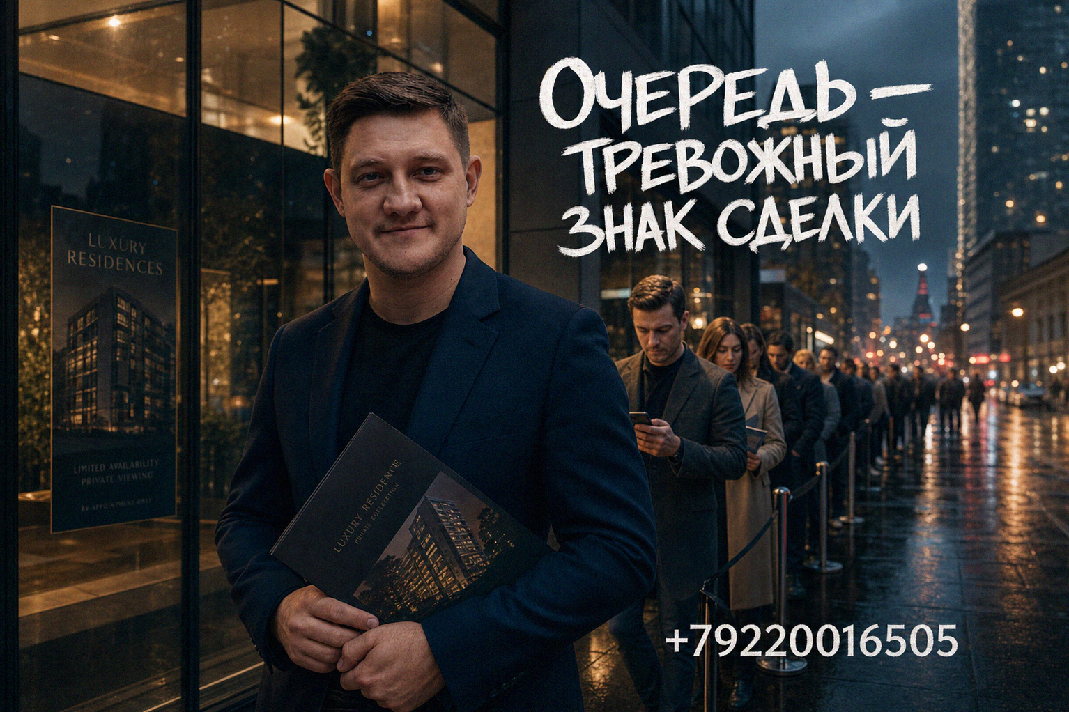 Очередь покупателей перед магазином
