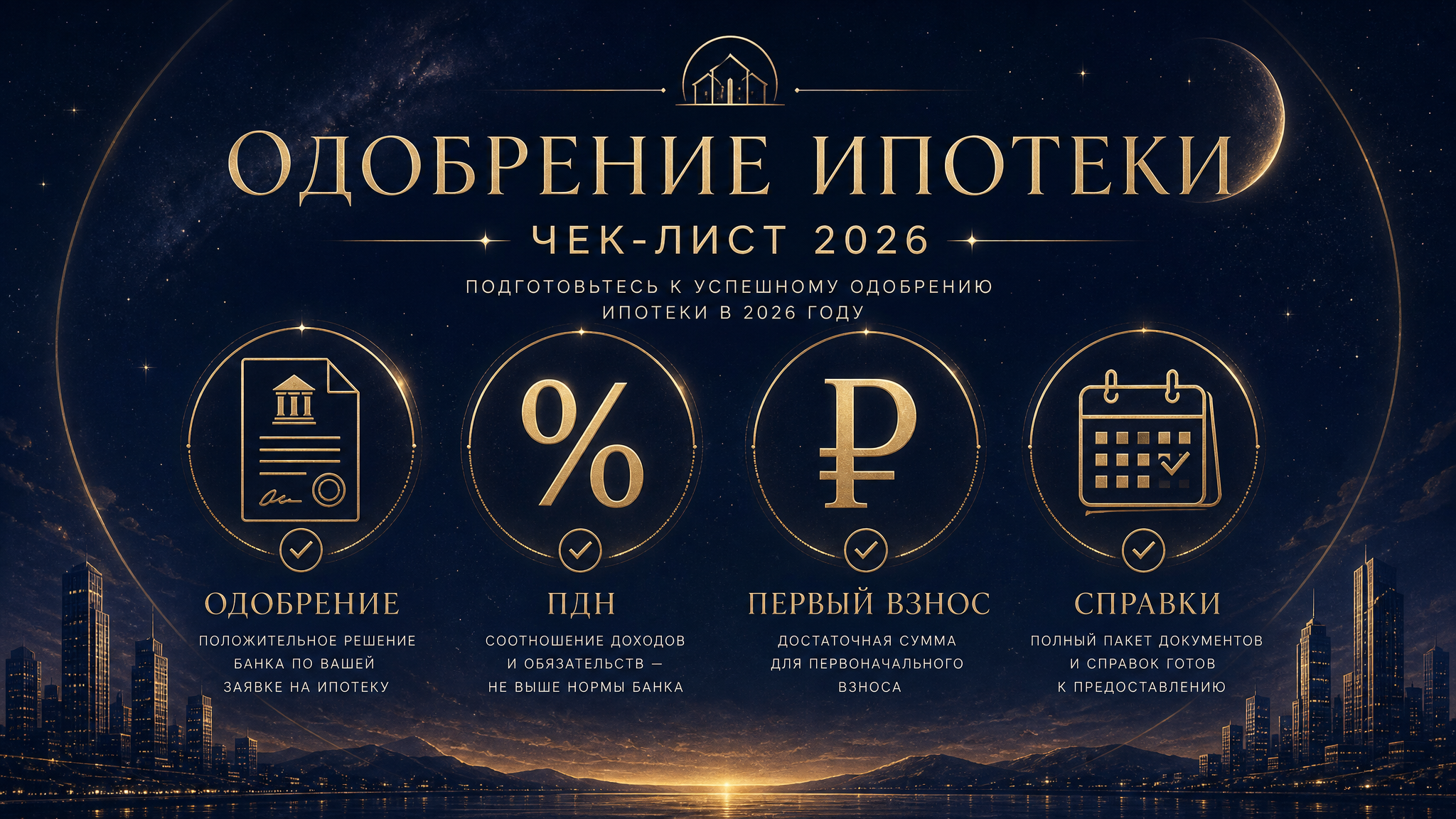 Чеклист одобрения ипотеки в Тюмени 2026