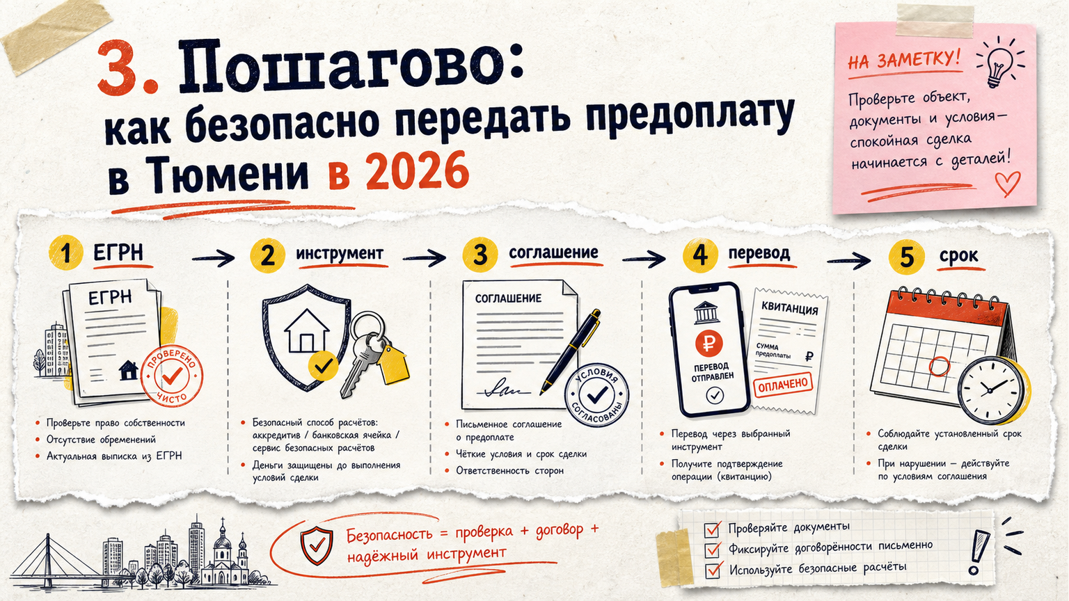 Пошаговая передача предоплаты