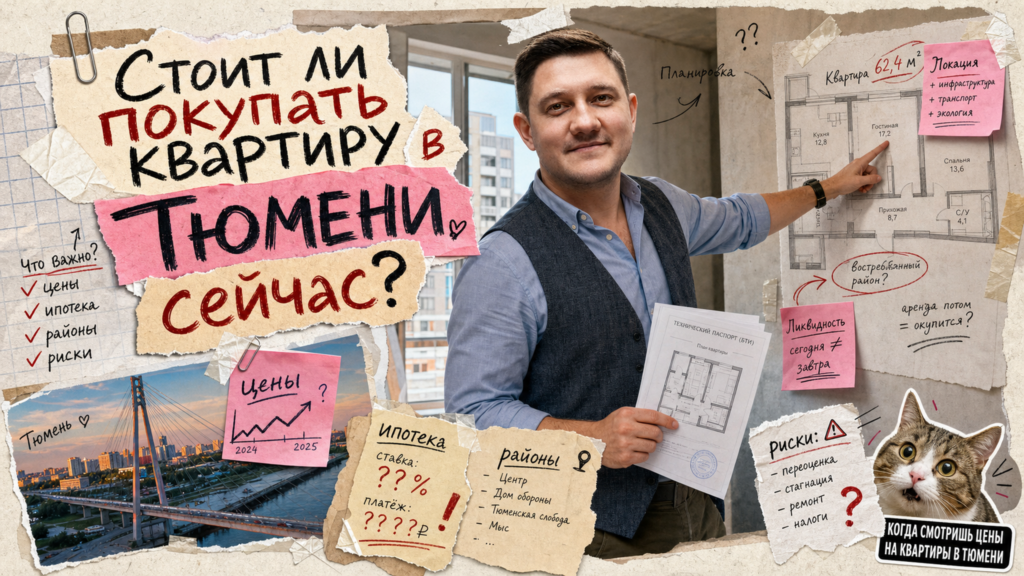 Обложка: Стоит ли покупать квартиру в Тюмени сейчас: чеклист июля 2026