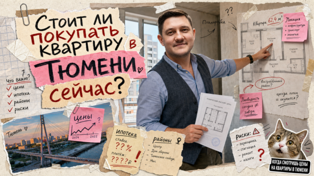 Обложка: Стоит ли покупать квартиру в Тюмени сейчас: чеклист июля 2026
