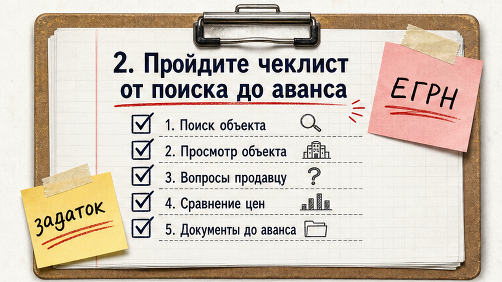 Чеклист покупателя до аванса: 5 шагов проверки квартиры без риелтора