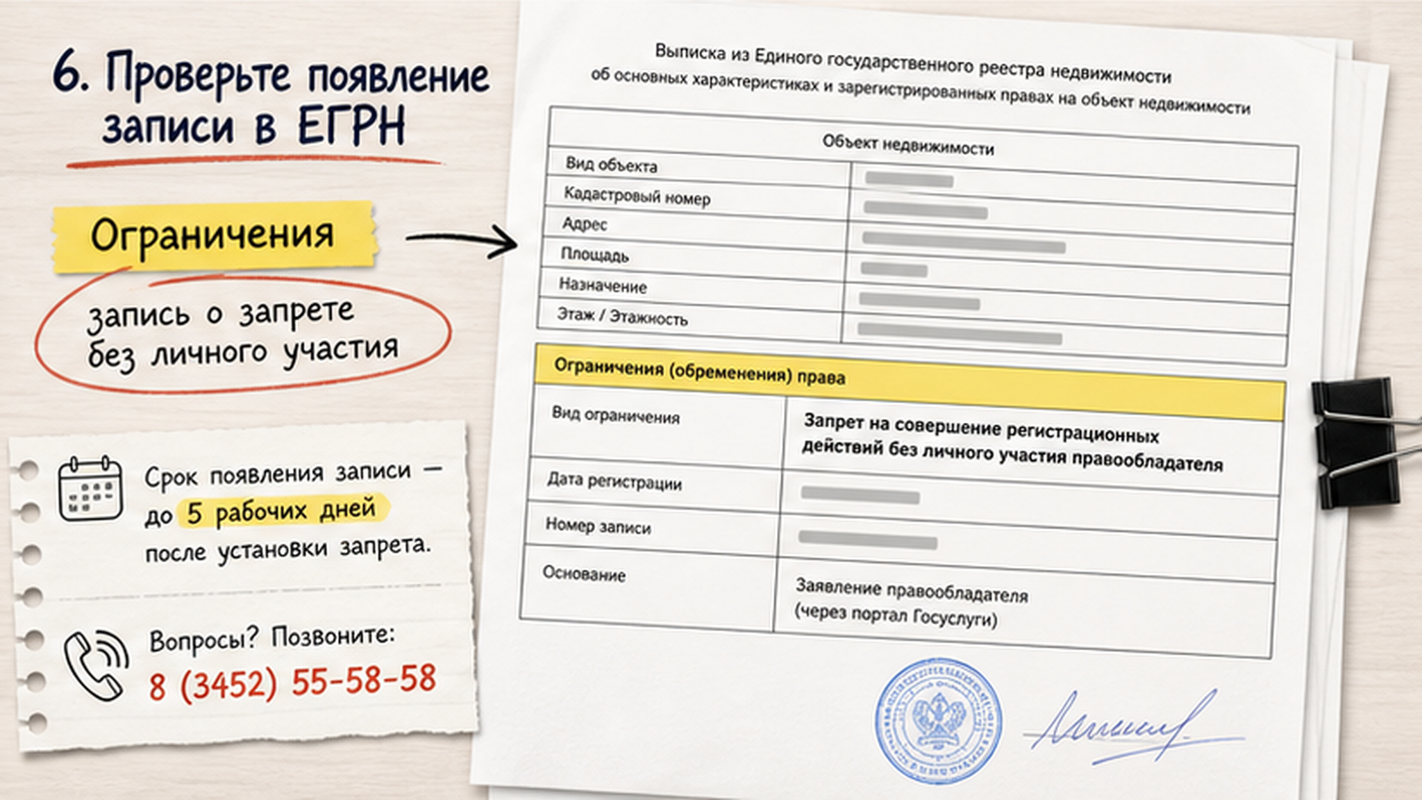 Памятка: как проверить запись в выписке ЕГРН за 5 рабочих дней