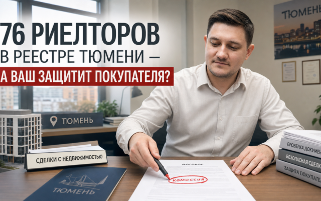 Обложка: как выбрать риэлтора в Тюмени при покупке квартиры — проверка до аванса