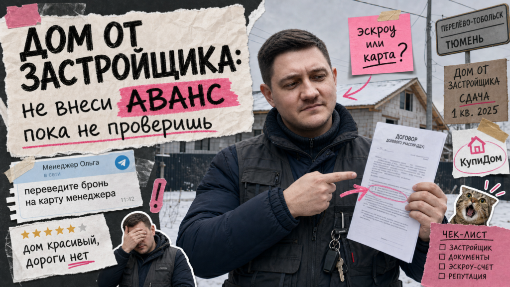 Дом от застройщика в Тюмени и Тобольске: договор, ключи и проверка документов до аванса