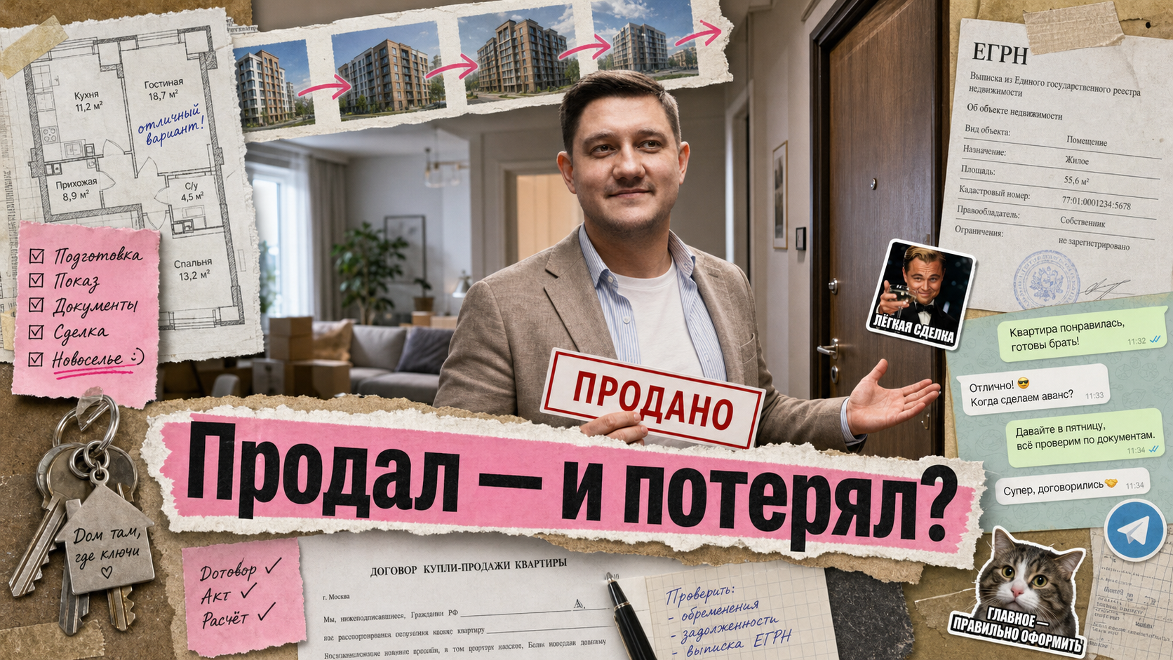 Обложка: Племянники продают квартиру: где дети, супруг и родители