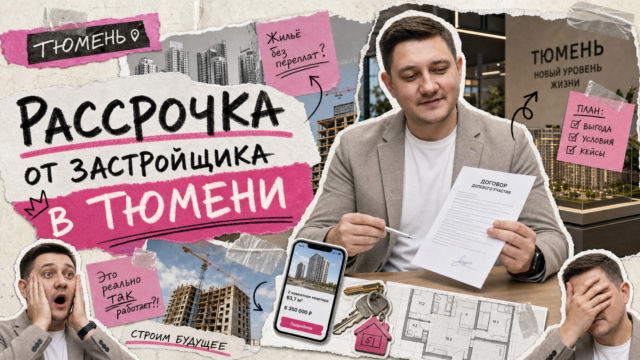 Обложка: Рассрочка от застройщика в Тюмени: чеклист сравнения с ипотекой и скрытых рисков в 2026 году
