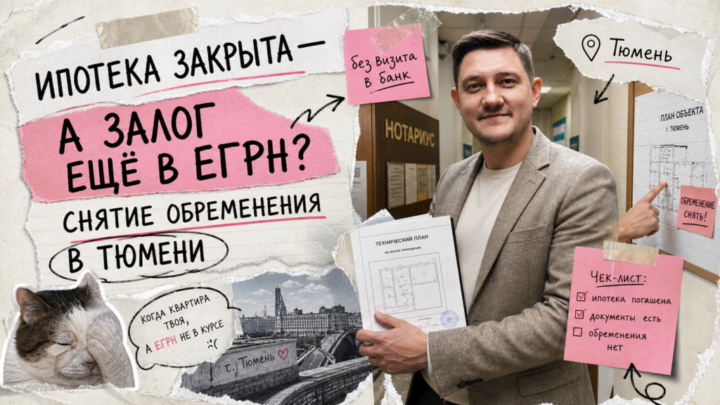 Обложка: Ипотека закрыта? Чеклист снятия залога в Тюмени