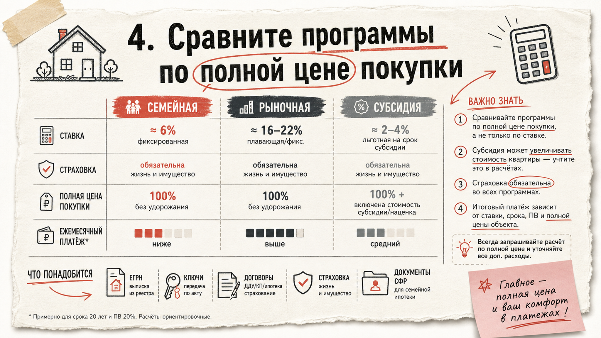 Карточка-инфографика: 4. Сравните программы по полной цене покупки