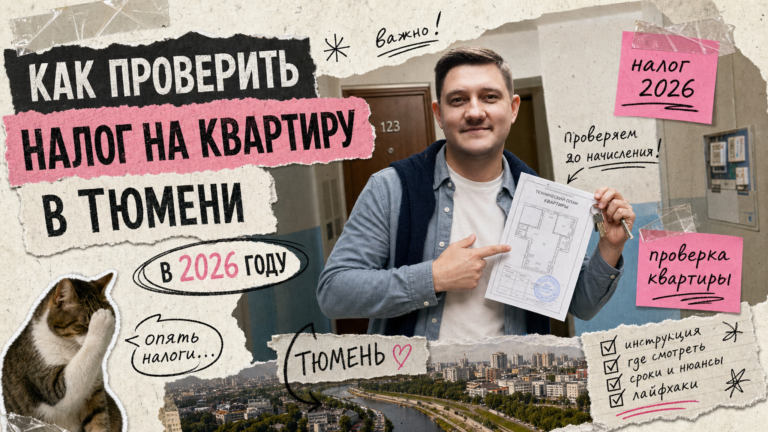 Обложка: Как проверить налог на квартиру в Тюмени в 2026 году: чеклист