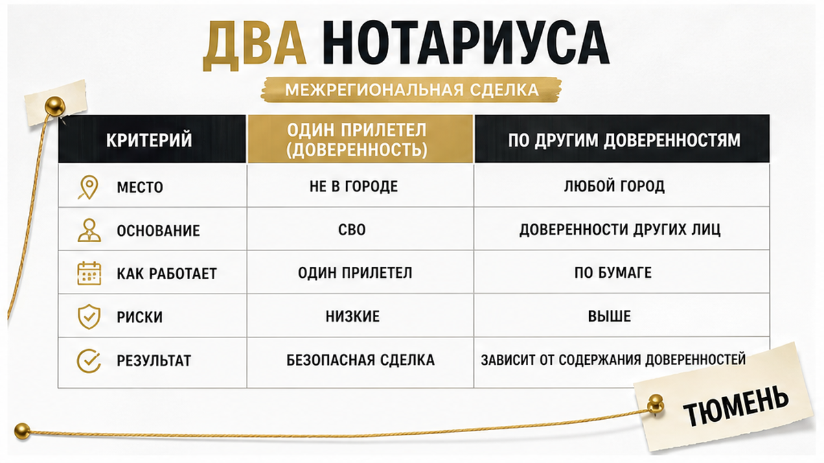 Межрегиональная сделка по доверенности в Тюмени