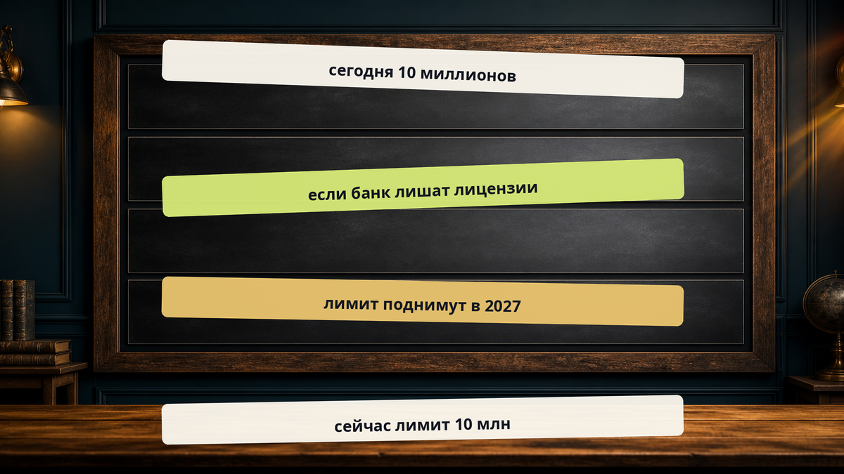 Схема: Страховка — 10 миллионов, и это цифра на сегодня