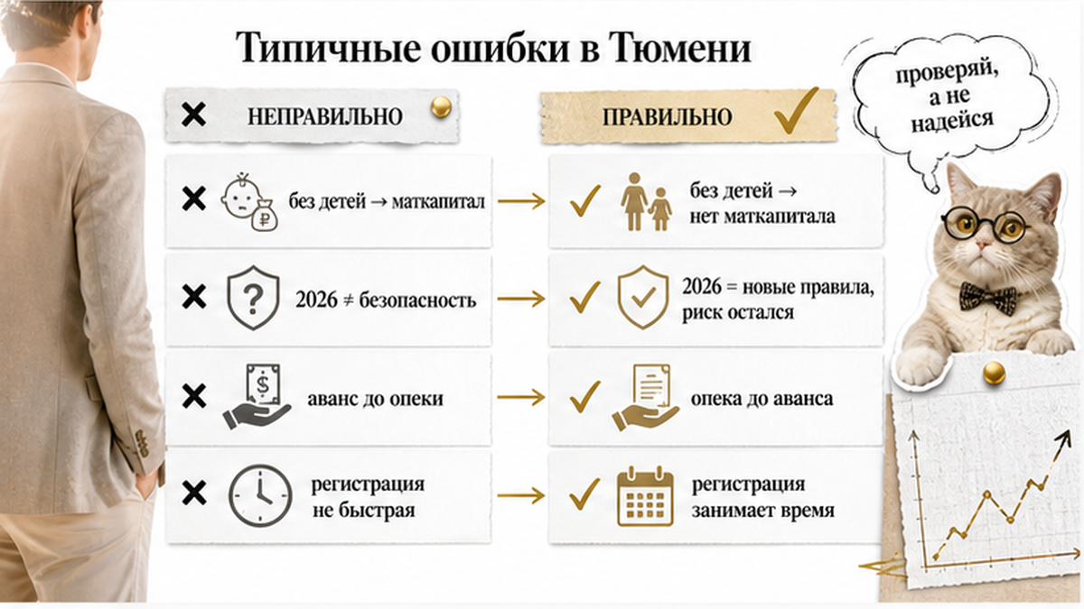 Сравнение типичных ошибок покупателя при маткапитале