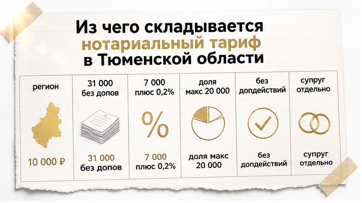 Таблица тарифов Тюменской области: региональный, федеральный, доля, допдействия