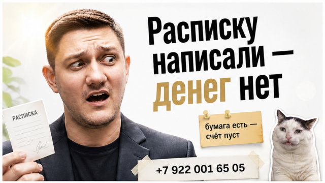 Расписка написана, денег нет — звоните риэлтору в Тюмени