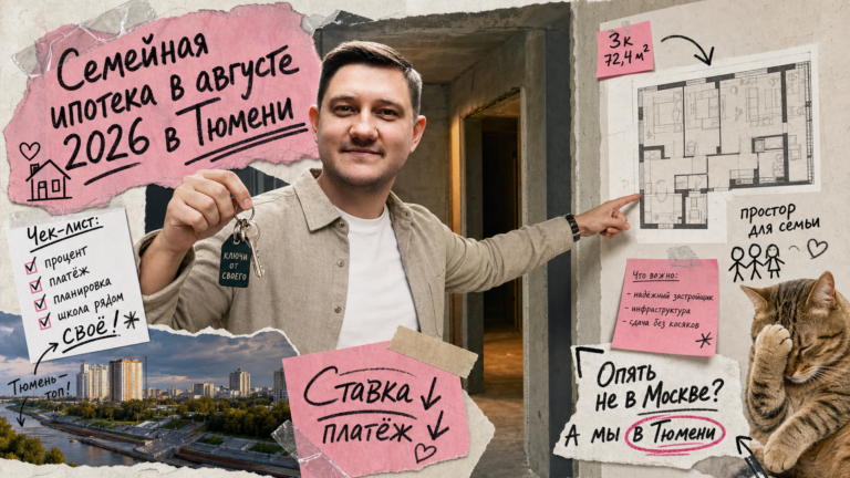 Обложка: Семейная ипотека в Тюмени: чеклист до 1 октября 2026