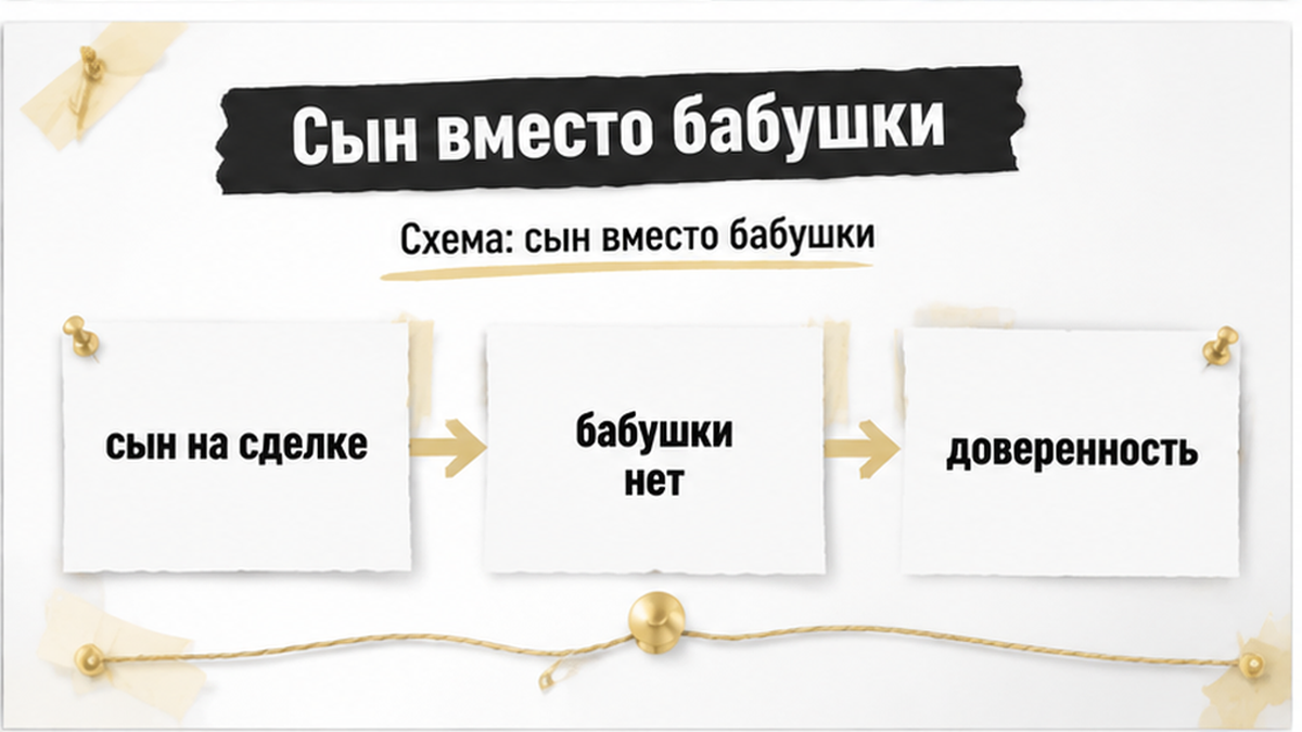 Сын на сделке