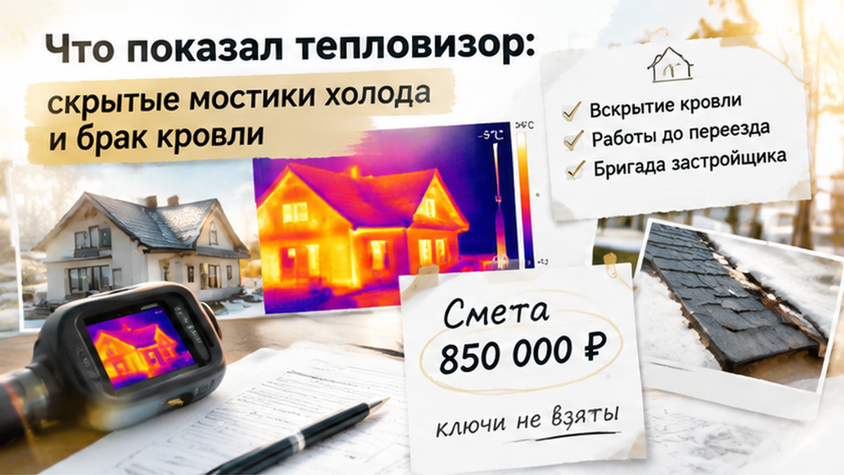 реалистичный кадр (без лица хоста) к разделу «Что показал тепловизор: скрытые мостики холода…» в Тюмени — иллюстрация к кейсу о сделке.