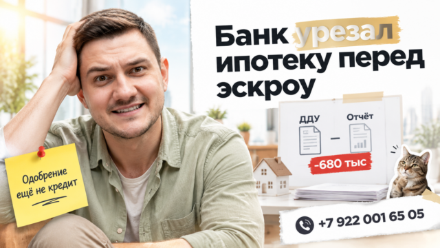 За 5 дней до эскроу — банк урезал ипотеку на 680 тысяч в Тюмени: что проверить в договоре и эскроу до подписи.
