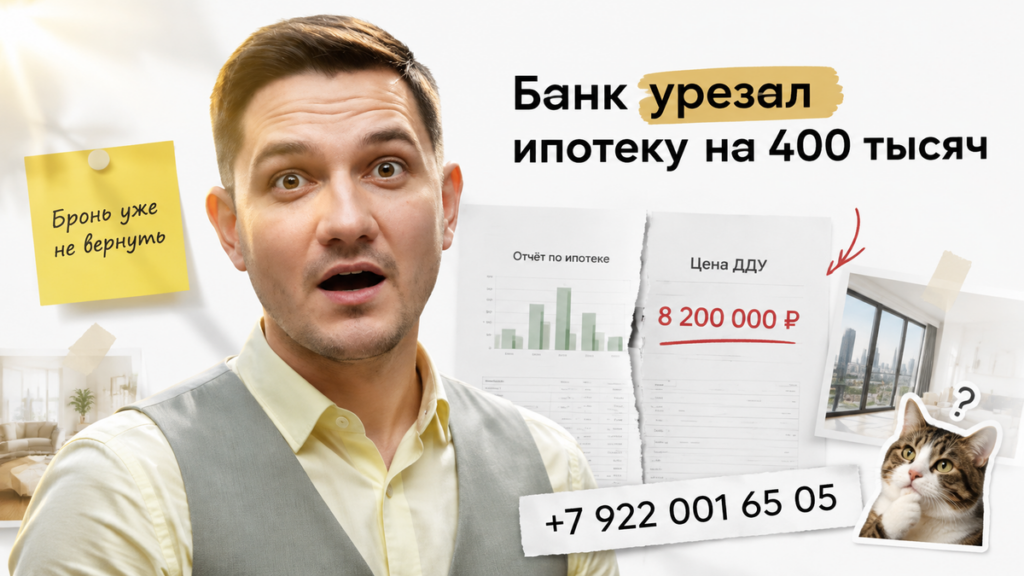 Ипотеку в Тюмени одобрили: оценка ниже на 400 тысяч — бронь сгорела: что проверить в договоре и эскроу до подписи.