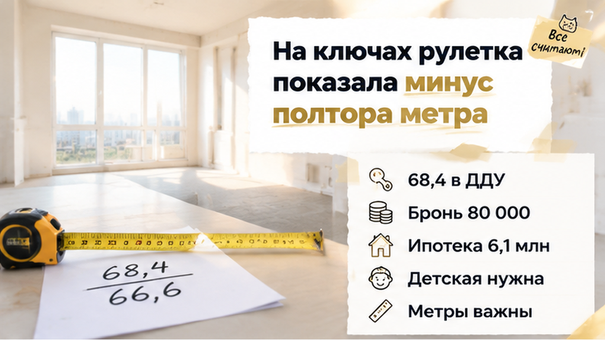 реалистичный кадр (без лица хоста) к разделу «На ключах рулетка показала минус полтора метра» в Тюмени — иллюстрация к кейсу о сделке.