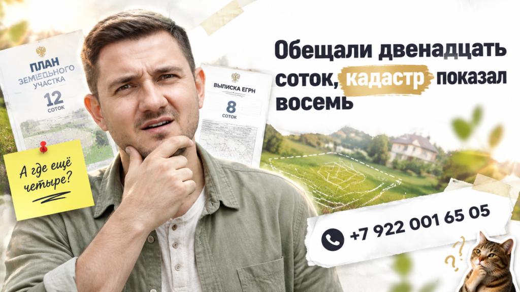 В Тюмени в ДДУ обещали 12 соток — кадастр показал 8: что проверить в договоре и эскроу до подписи.